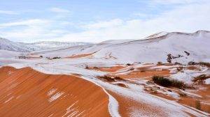 Χιόνι στη Σαχάρα για τρίτη φορά σε 40 χρόνια
