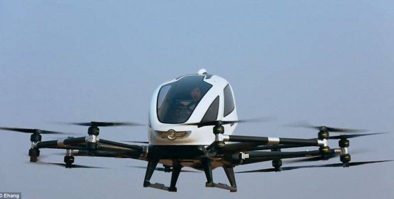 Perierga.gr - Πραγματοποιήθηκε η πρώτη πτήση drone με επιβάτες