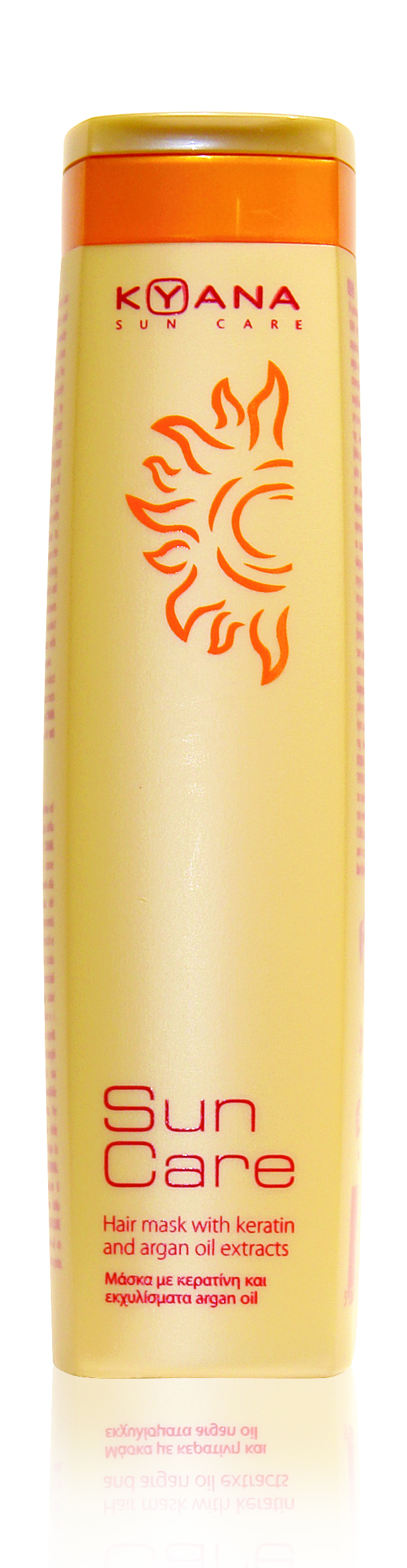  Kyana Sun Care Hair Mask With Keratin And Argan Oil. Προσφέρει άμεσα επανορθωτική δράση συμβάλλοντας στην αναδόμηση των μαλλιών. kyana.gr 