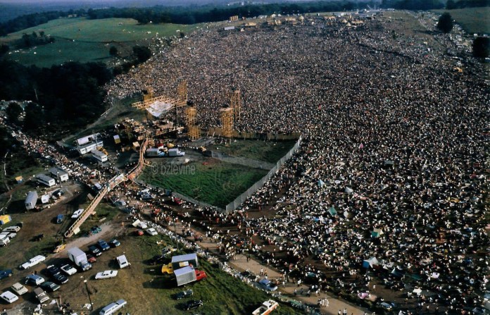 Woodstock 1969 - aerial view - Hit Channel