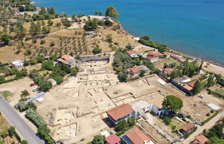 Εικόνα από drone του Ιερού της Αμαρυσίας Αρτέμιδος