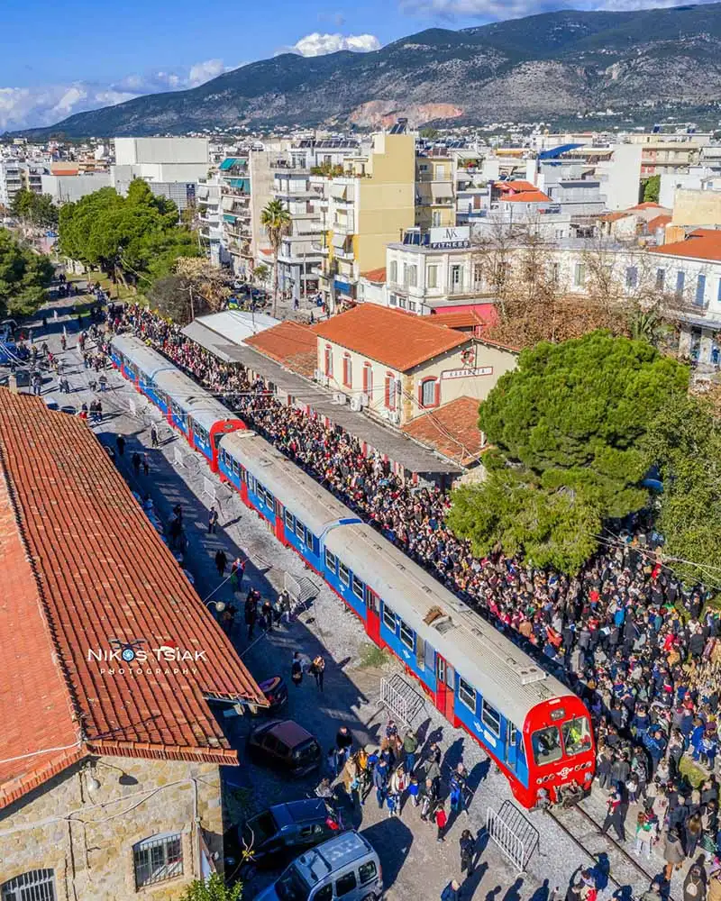 Τρένο Καλαμάτα Άγιος Βασίλης